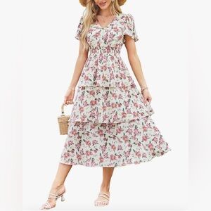 Grace Karin floral maxi dress